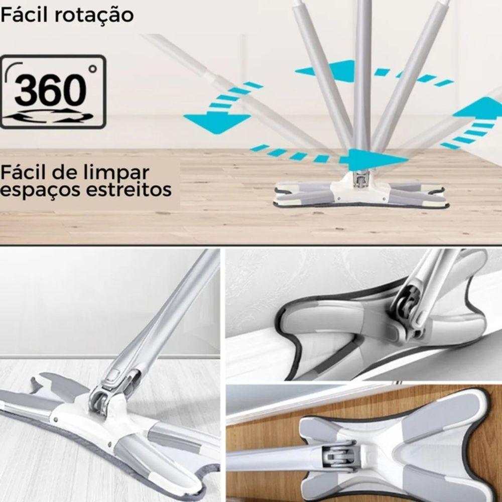 Mop Twist Plastico Pp, Dacron E Aco Inox 36 Cm X 13,5 Cm X 1 - 6