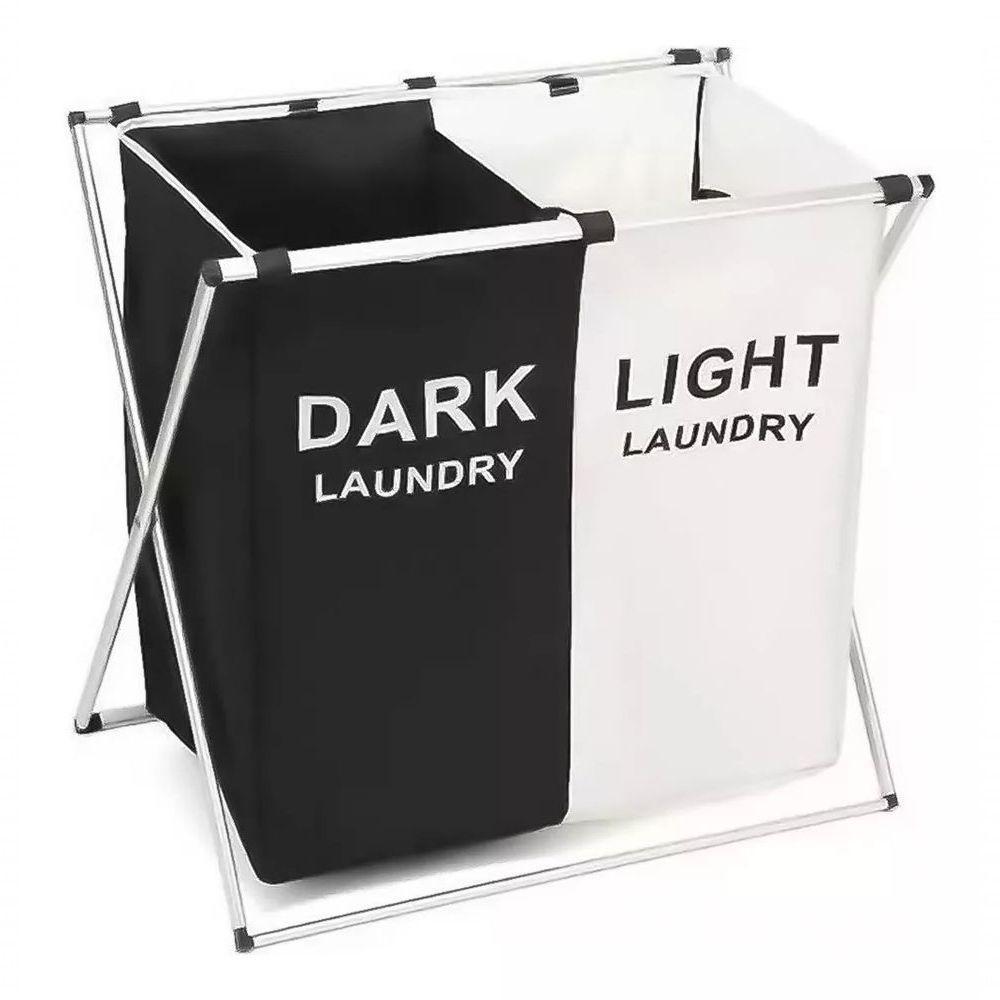 Organizador De Roupas Sujas Dobrável Com 2 Divisórias – Cest - 1