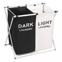 Organizador De Roupas Sujas Dobrável Com 2 Divisórias – Cest - 1