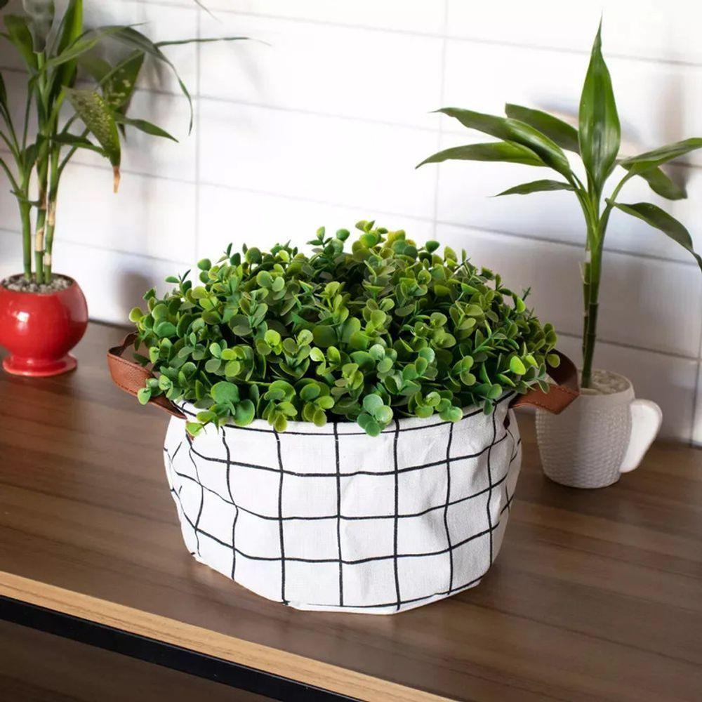 Cesto Organizador Multiuso Dobrável Algodão E Linho 20x15 Cm - 2