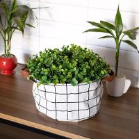 Cesto Organizador Multiuso Dobrável Algodão E Linho 20x15 Cm - 2