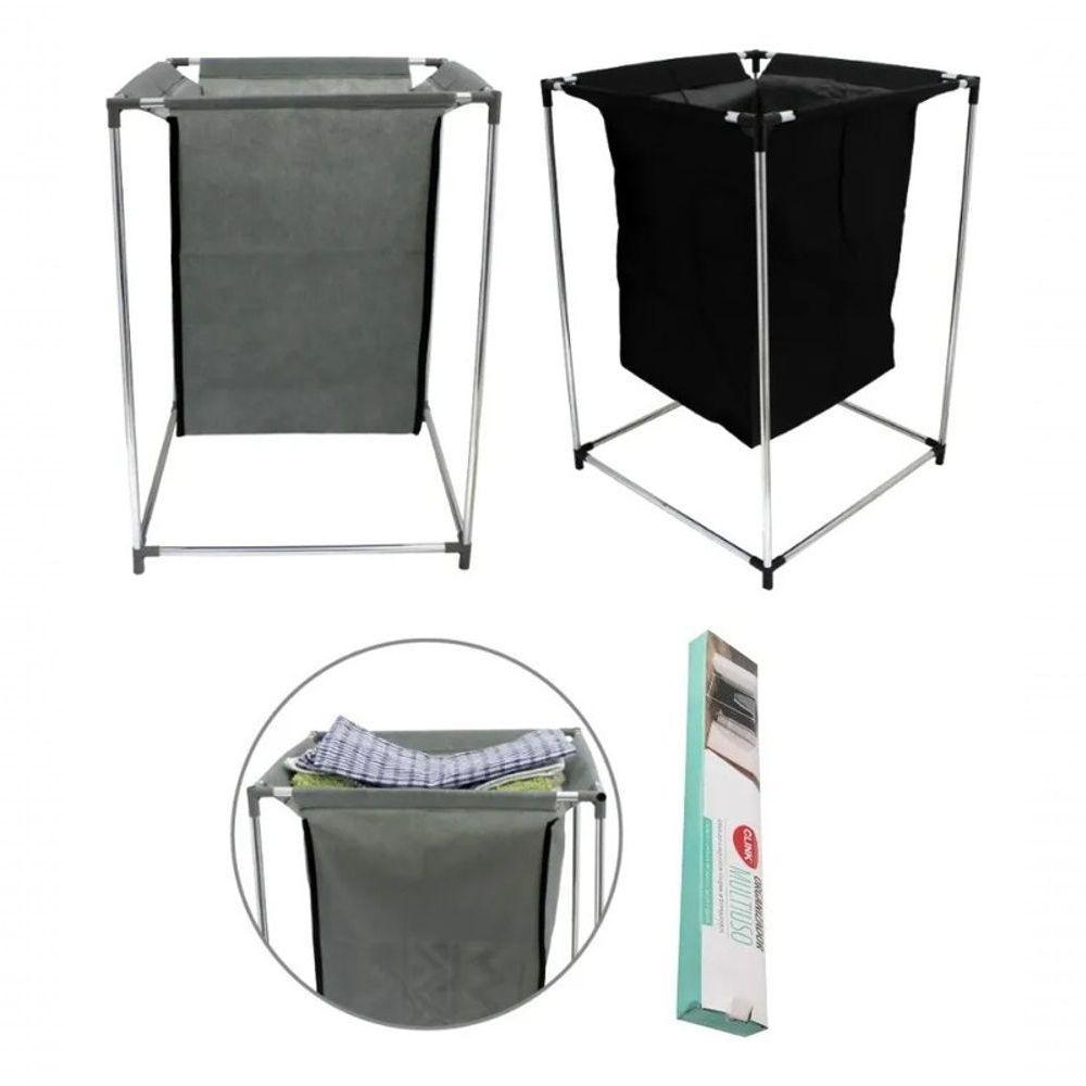 Cesto Roupas Tnt E Ferro 34 Cm X 34 Cm X 55 Cm - 3