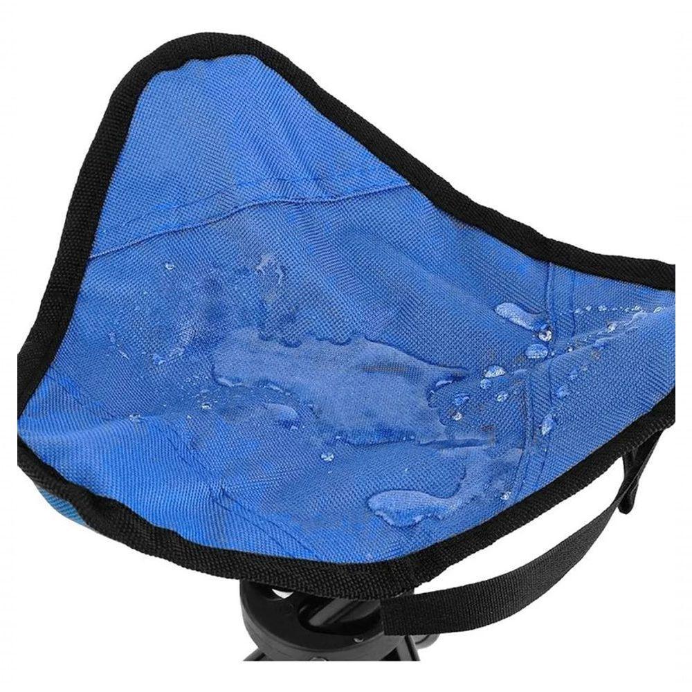 Banqueta Banco Tripé Dobrável Camping Praia Pesca Resistente - 6