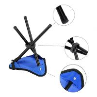 Banqueta Banco Tripé Dobrável Camping Praia Pesca Resistente - 2