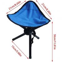 Banqueta Banco Tripé Dobrável Camping Praia Pesca Resistente
