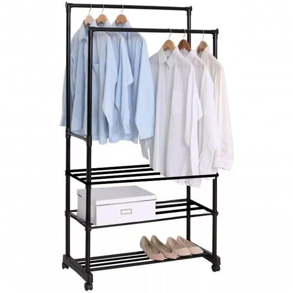 Cabideiro Prateleiras 8 Kg Plastico Pp E Ferro 57 Cm X 30 Cm - 3