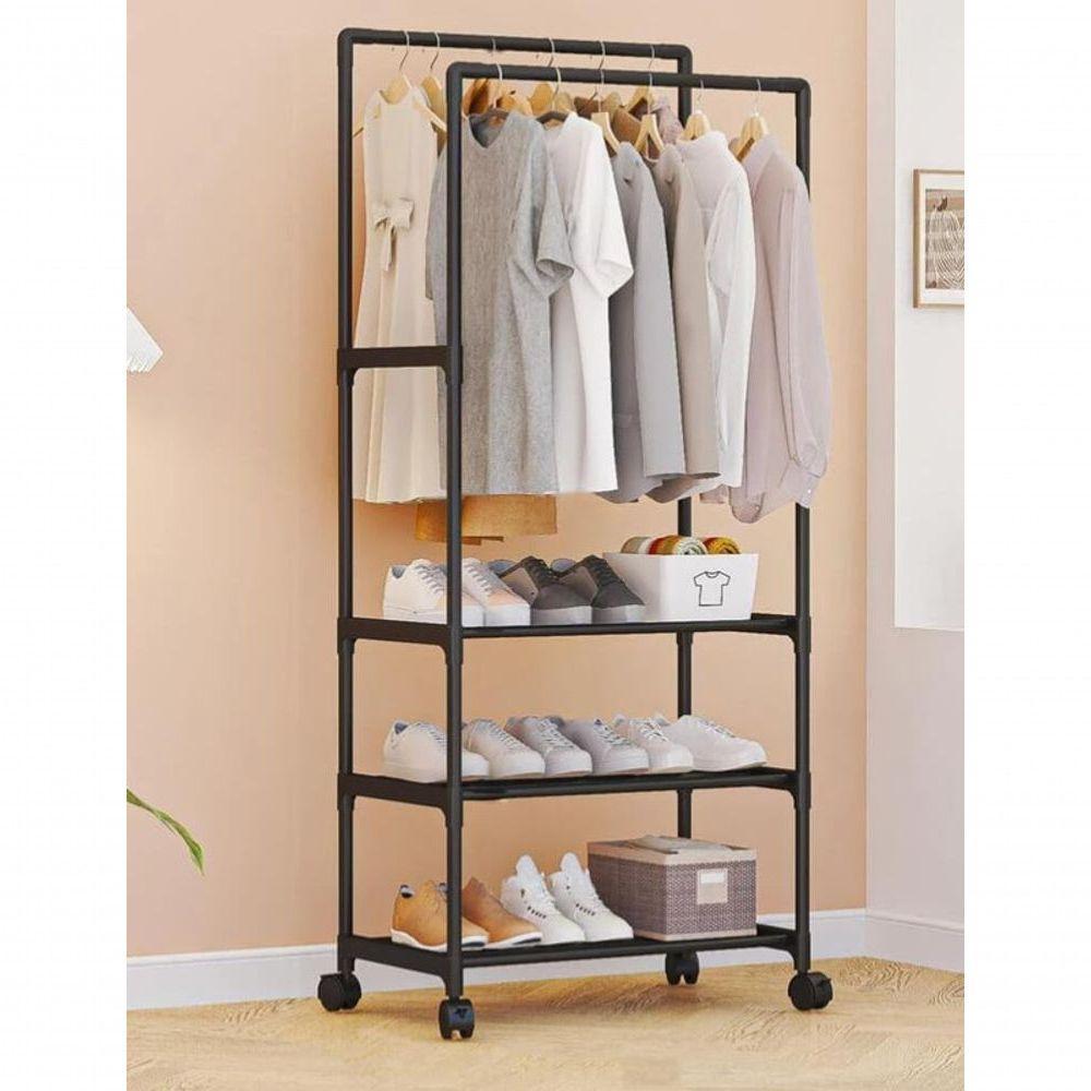 Cabideiro Prateleiras 8 Kg Plastico Pp E Ferro 57 Cm X 30 Cm - 4