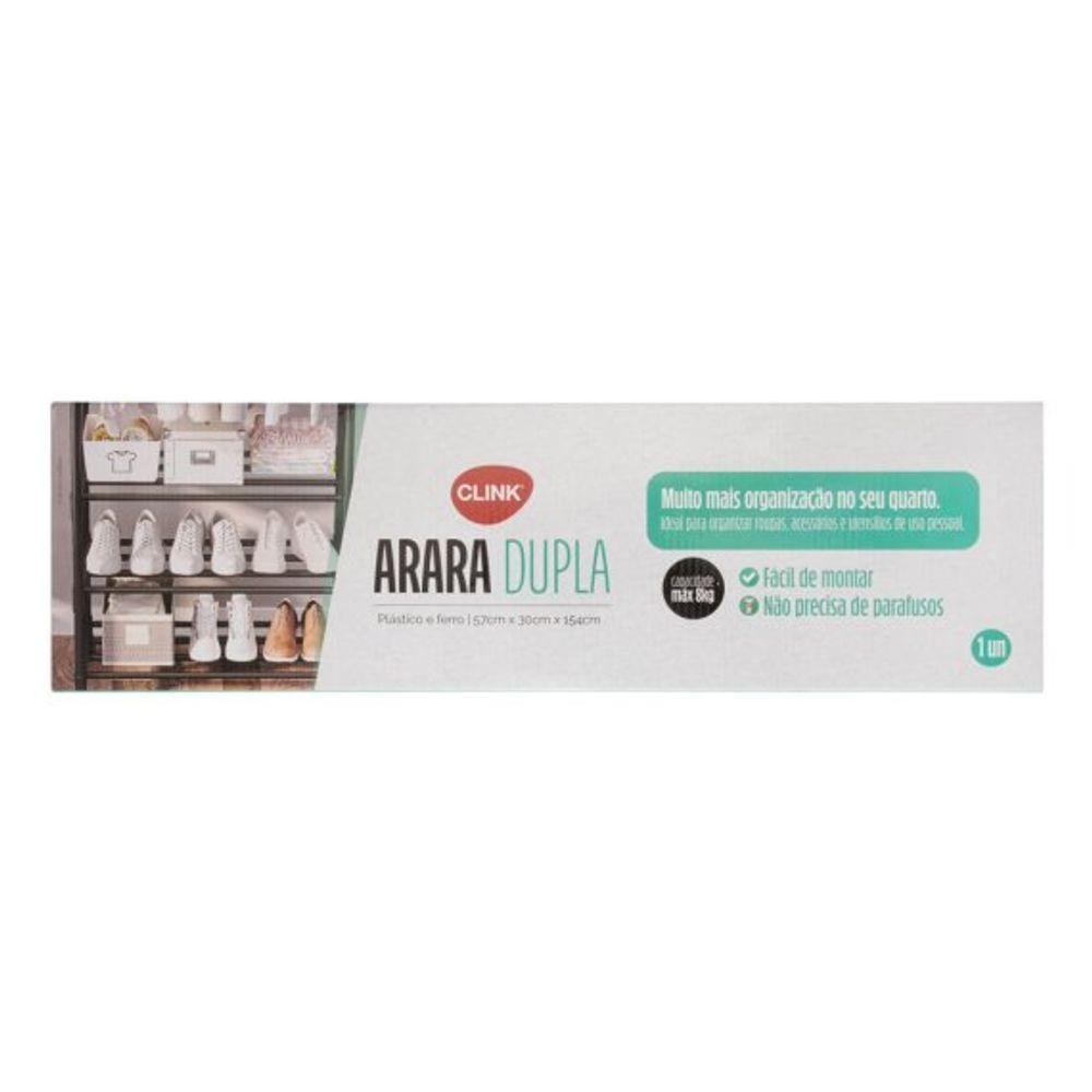 Cabideiro Prateleiras 8 Kg Plastico Pp E Ferro 57 Cm X 30 Cm - 5