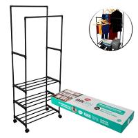 Cabideiro Prateleiras 8 Kg Plastico Pp E Ferro 57 Cm X 30 Cm - 10