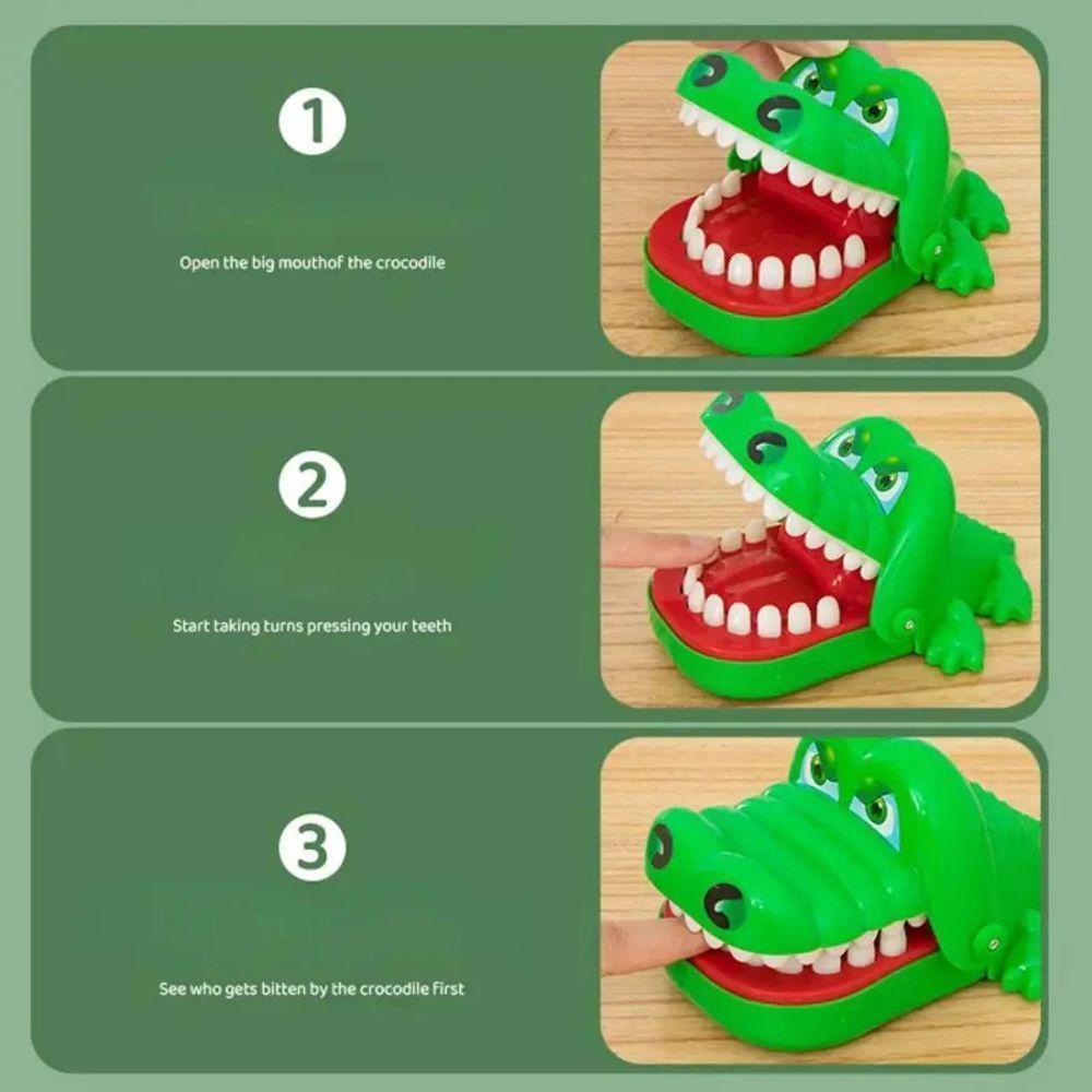 Jogo Crocodilo Morde Dedo Infantil Brinquedo Interativo Seguro Divertido Crianças - 2