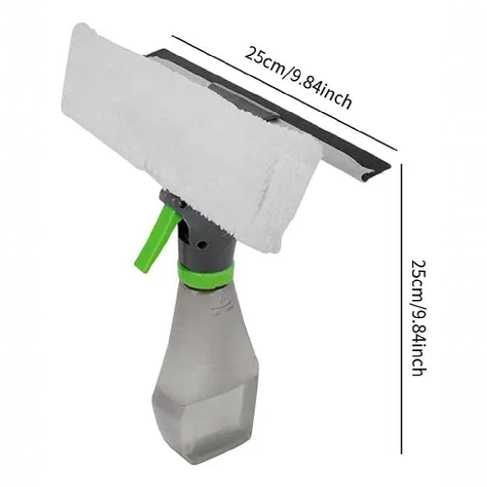 Limpa Vidro 3em1 Rodo Esponja Microfibra Borrifador Limpeza - 6
