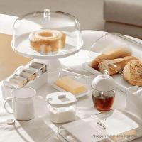 Boleira Festa 25cm C-pé E Cúpula Branco Fechado - Martiplast Bf251bcf - 2