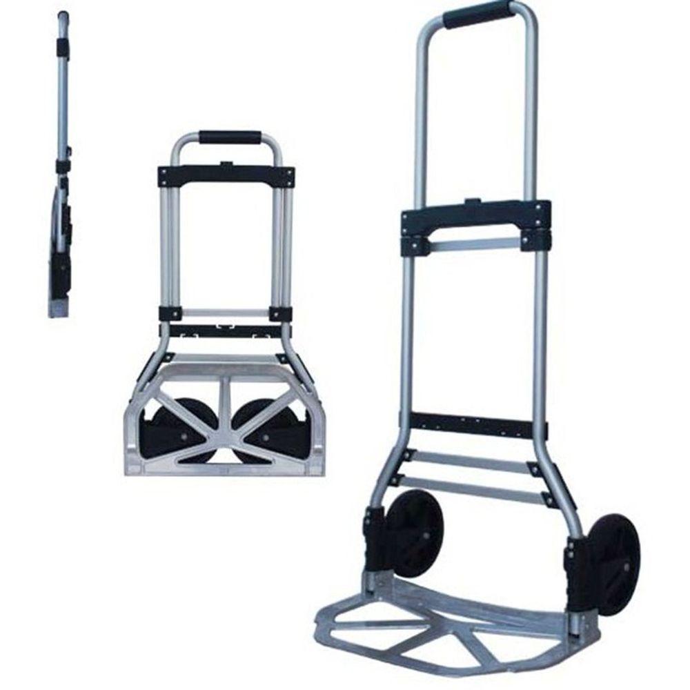 Carrinho Telescópico Portátil Dobrável Transporte Carga 80kg - 3