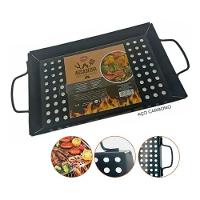 Assadeira Churrasqueira Grill Retangular Metal 39,8 Cm X 20 - 2