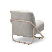 Poltrona Sala Decorativa Industrial Champanhe Martina Bouclê Cinza K01 - D'rossi - 6