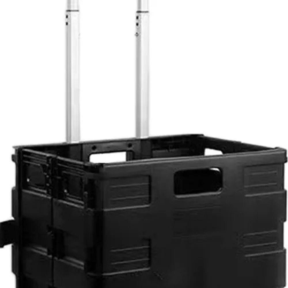 Carrinho Portátil Dobrável Cesto Tampa 30kg 45l Ferramentas - 2