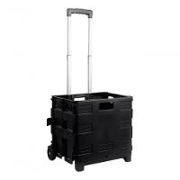 Carrinho Portátil Dobrável Cesto Tampa 30kg 45l Ferramentas - 1