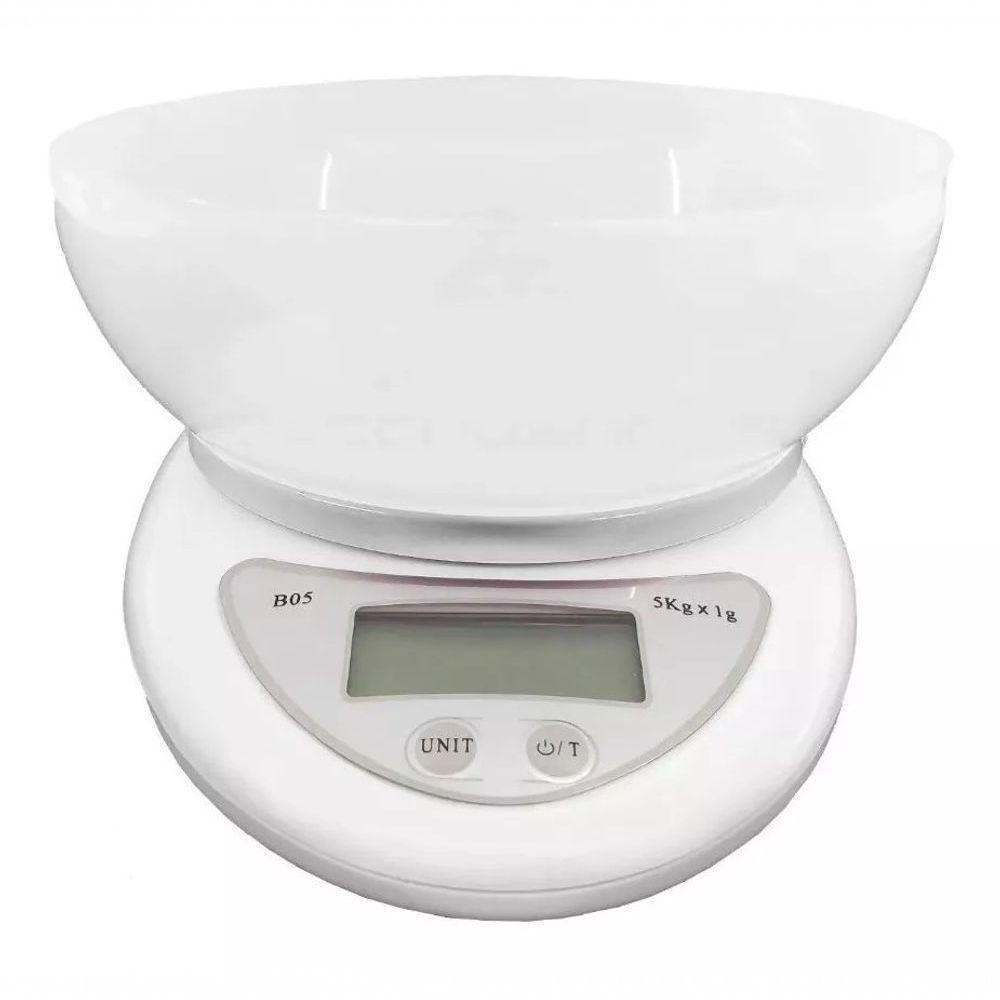 Balança Cozinha Digital Completa Bacia Recipiente Alimentos - 1