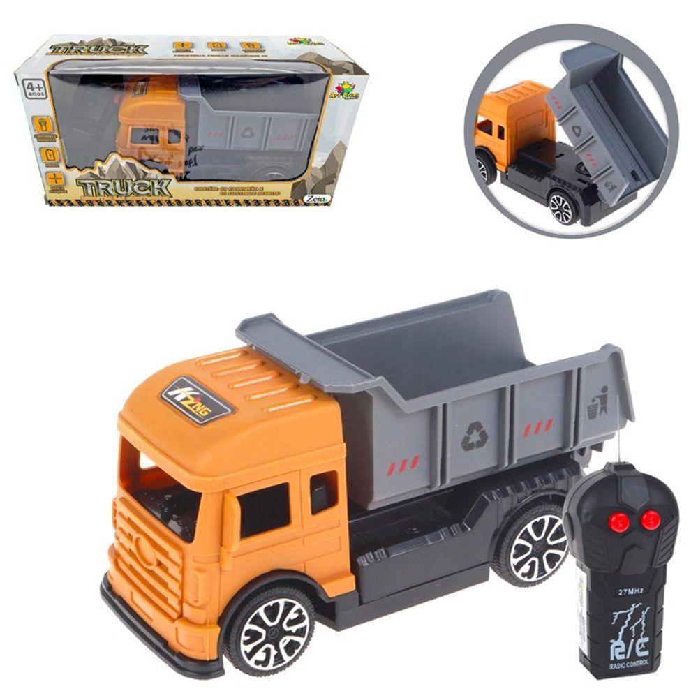 Caminhão Construção Controle Remoto Multi Funções Caçamba Ca - 1
