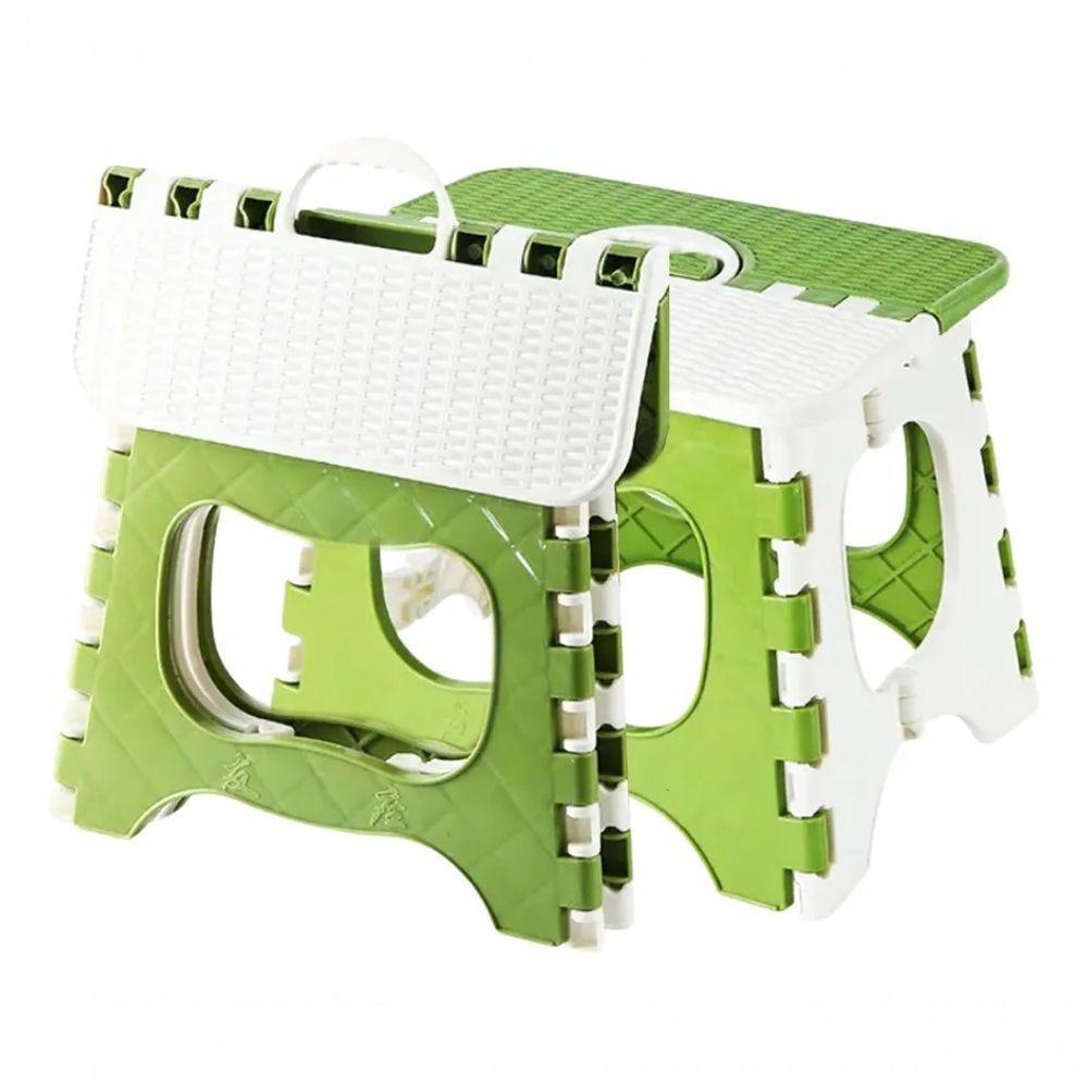 Banco Banqueta De Plástico Dobrável Banquinho Resistente Mul - 10