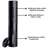 Abridor De Vinho Elétrico à Pilha Automático - Sacar Rolhas