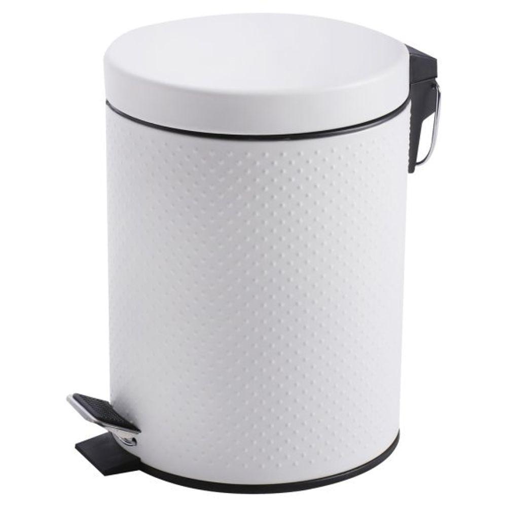 Lixeira Pedal 5l Texturizada Inox Balde Removível Redondabra - 4