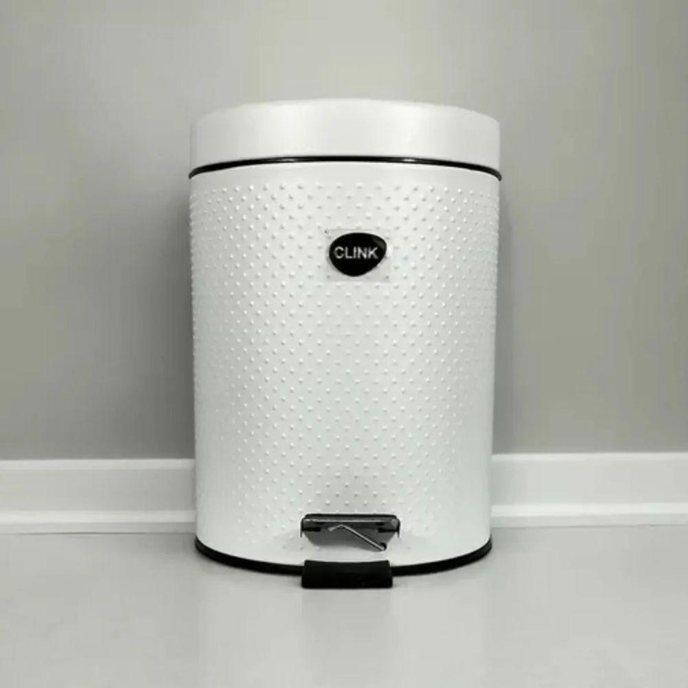 Lixeira Pedal 5l Texturizada Inox Balde Removível Redondabra - 5