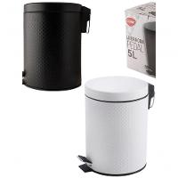 Lixeira Pedal 5l Texturizada Inox Balde Removível Redondabra - 9