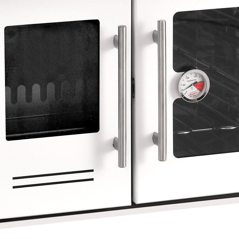 Fogão A Lenha Eclipse Direito Branco Chapa Vitroceramica N2 - 6