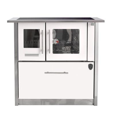 Fogão A Lenha Eclipse Direito Branco Chapa Vitroceramica N2