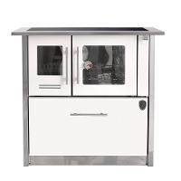 Fogão A Lenha Eclipse Direito Branco Chapa Vitroceramica N2 - 1