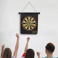 Jogo De Dardo Magnético Com Alvo Dupla Face Dobrável 4 Dardo - 3
