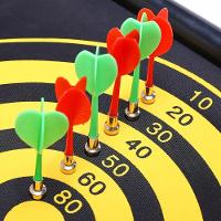 Jogo De Dardo Magnético Com Alvo Dupla Face Dobrável 4 Dardo