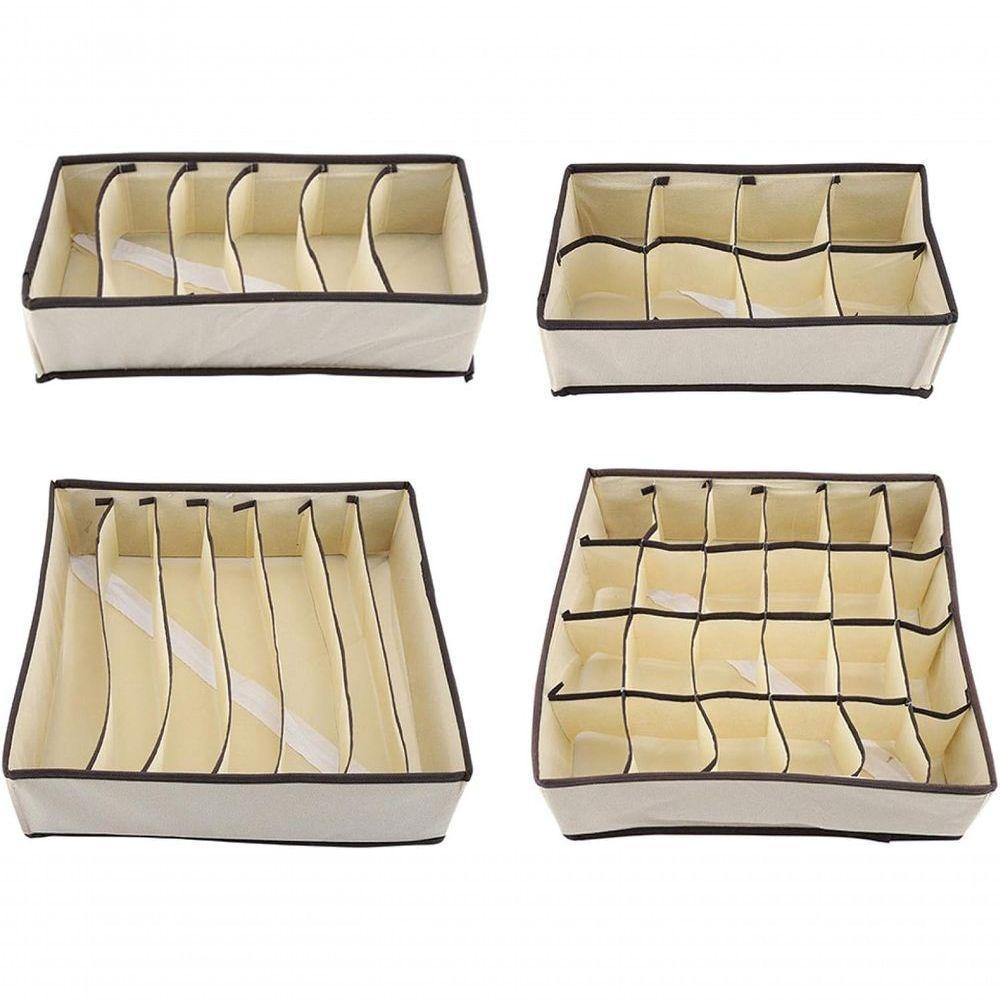Kit Organizador Colmeia 4 Peças Para Roupas íntimas Uso Fáci - 8