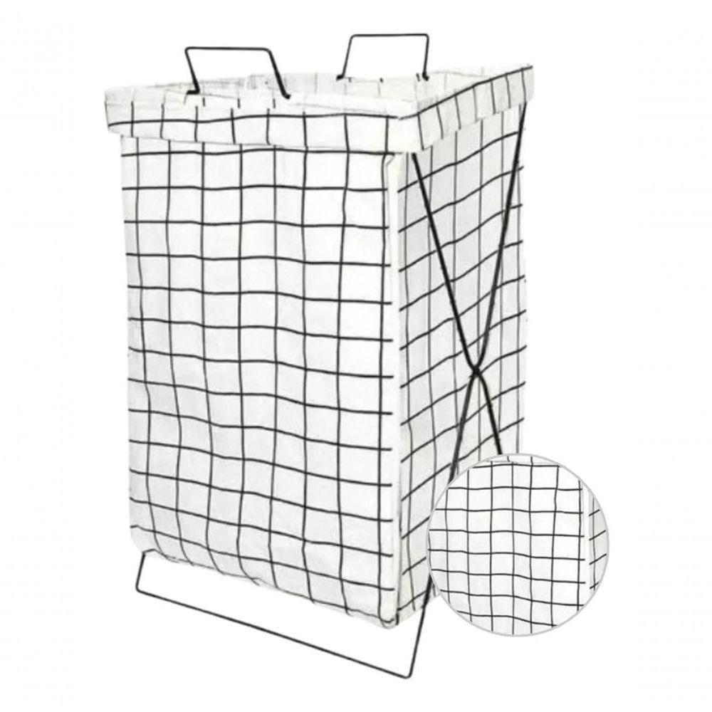 Cesto De Roupa Suja Dobrável Organizador Suporte Saco Multiu - 6