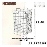 Cesto De Roupa Suja Dobrável Organizador Suporte Saco Multiu - 2