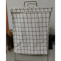 Cesto De Roupa Suja Dobrável Organizador Suporte Saco Multiu - 5