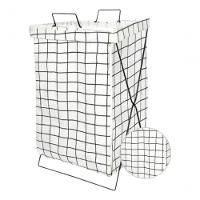 Cesto De Roupa Suja Dobrável Organizador Suporte Saco Multiu - 6