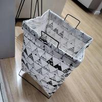 Cesto De Roupa Suja Dobrável Organizador Suporte Saco Multiu - 7