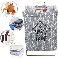 Cesto De Roupa Suja Dobrável Organizador Suporte Saco Multiu - 10