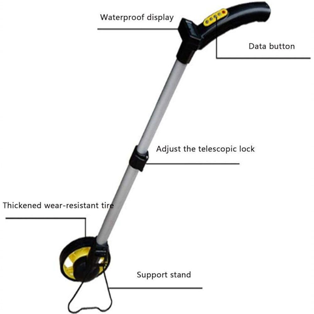 Medidor Distância Digital Contador Roda Trena 6 Dígitos Alta - 5
