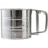 Peneira Inox Peneirar Farinha Com Gatilho Confeitaria 10cm - 6