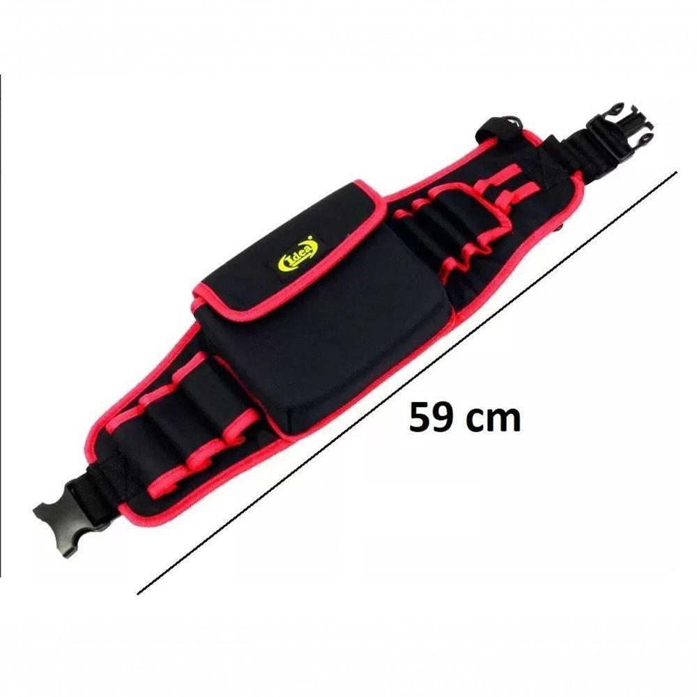 Cinto Ferramentas Organizador Cintura Ajustável 8 Bolsos Tec - 7