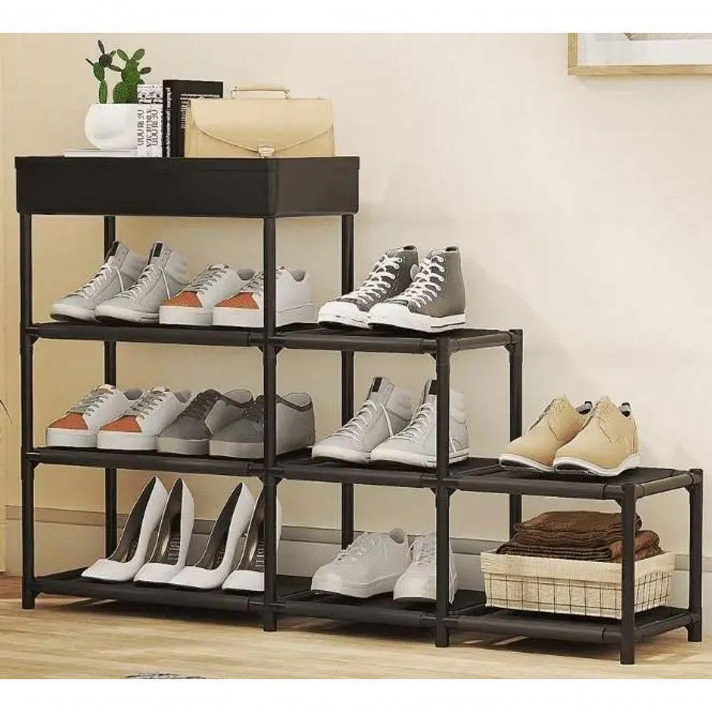 Sapateira 4 Andares 8 Kg Tnt, Ferro E Plastico 94 Cm X 21,5 - 3