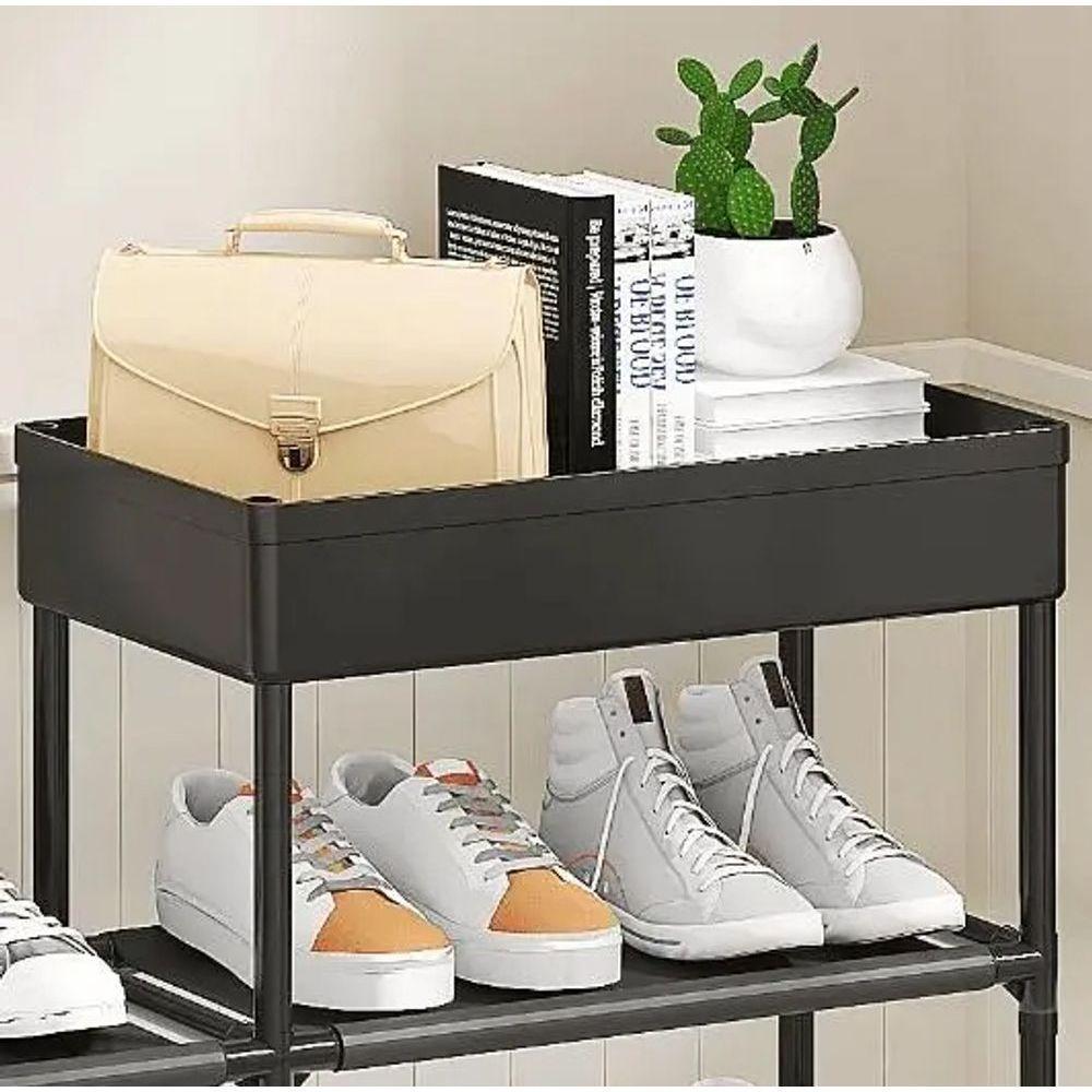 Sapateira 4 Andares 8 Kg Tnt, Ferro E Plastico 94 Cm X 21,5 - 7