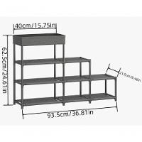 Sapateira 4 Andares 8 Kg Tnt, Ferro E Plastico 94 Cm X 21,5 - 9
