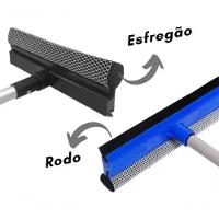 Rodo Limpa Vidro Mop Extensivel Janela Sacada Azulejo Lava S - 6