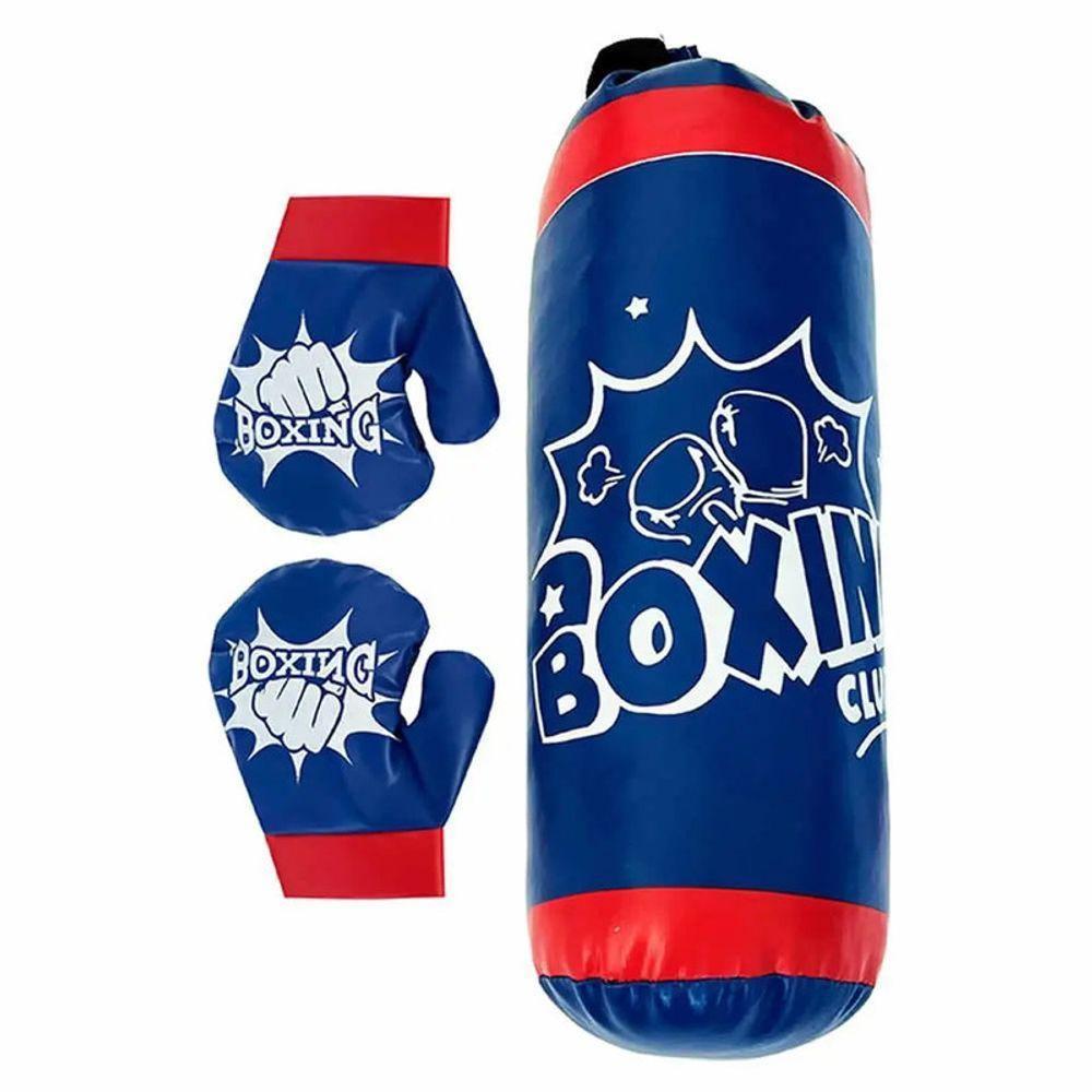 Kit Box Saco Pancada Boxe Com Luvas Brinquedo Infantil Soco - 3