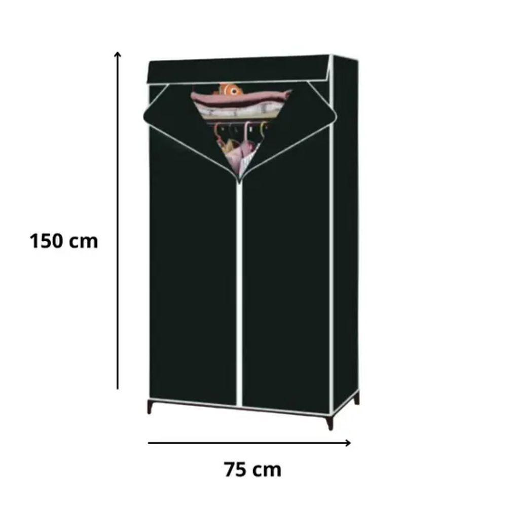 Guarda Roupa Portátil Organizador Tnt Ferro Plástico Compact - 4