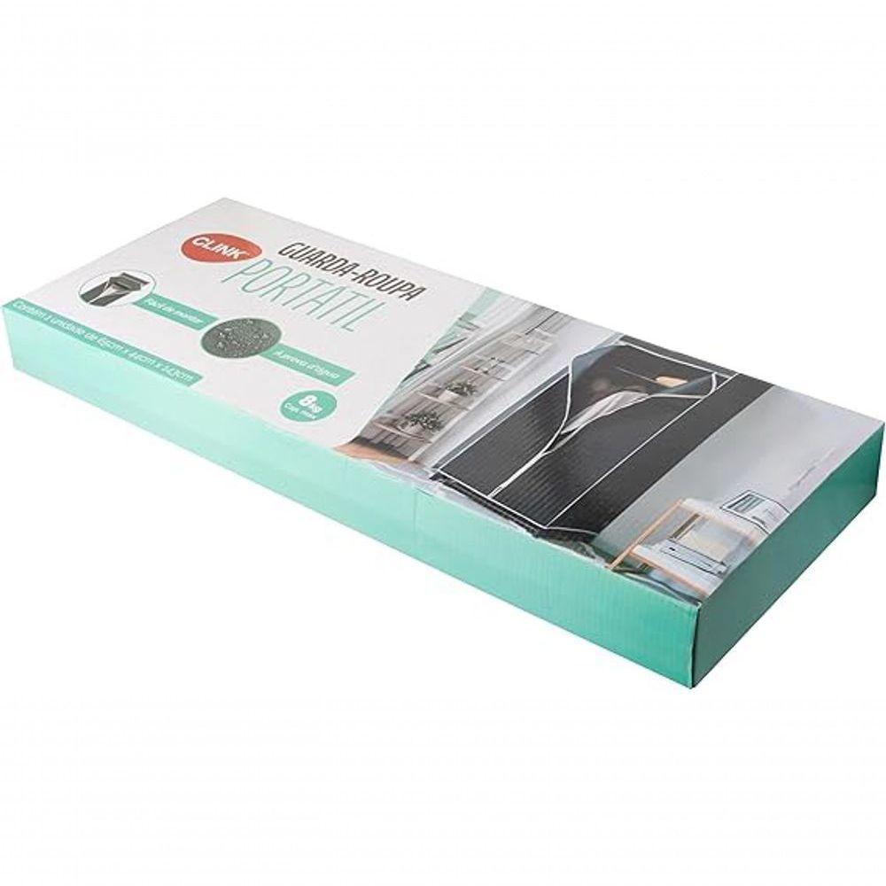 Guarda Roupa Portátil Organizador Tnt Ferro Plástico Compact - 5